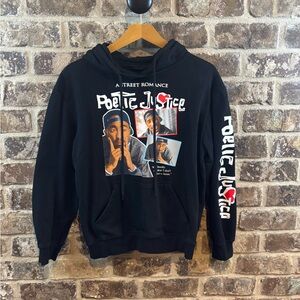 Chemistry Poetic Justice Black Hoodie Womens Sz S